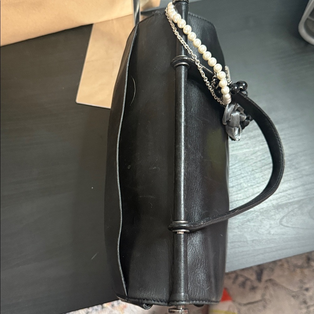 Coach Whitney Black Leather Satchel - Picture 9 of 13